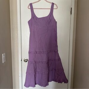 Anthropologie Lavender Midi Dress